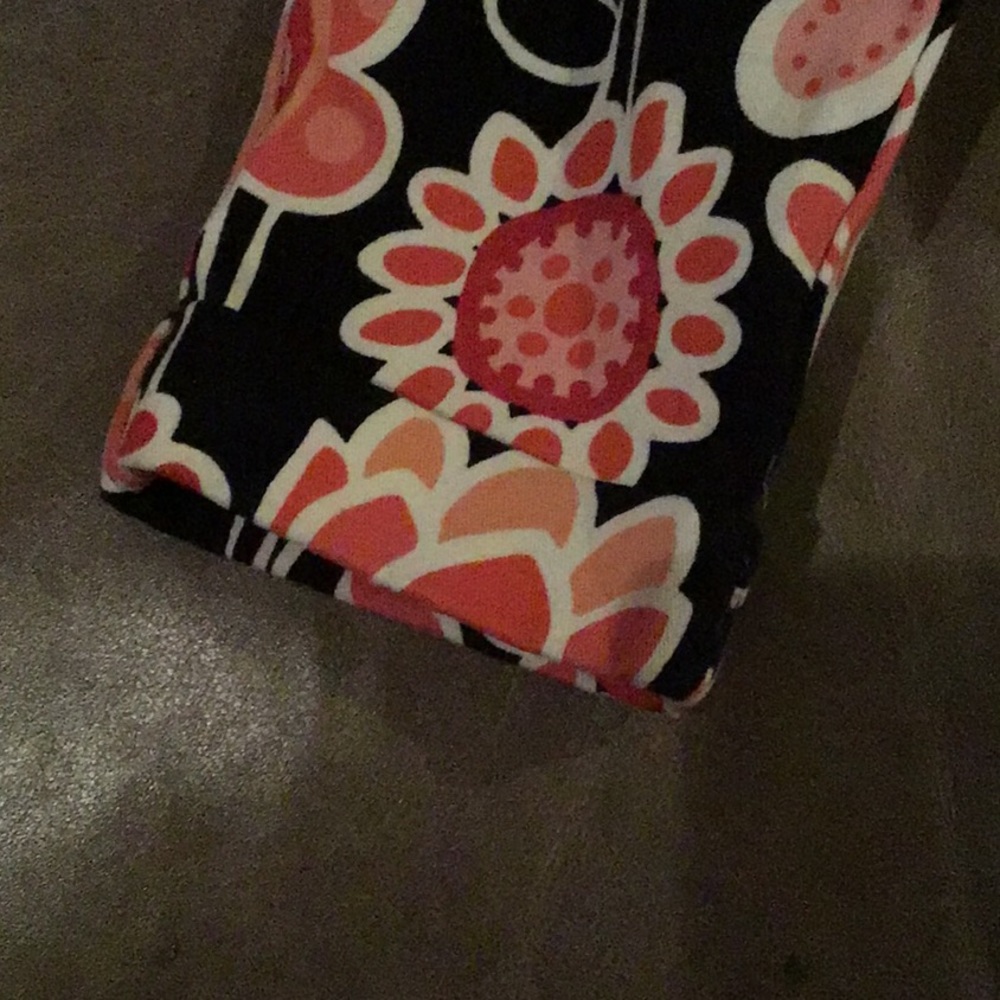 Kids Gymboree Black White Pink Flower Pants Size 6 - Picture 4 of 4